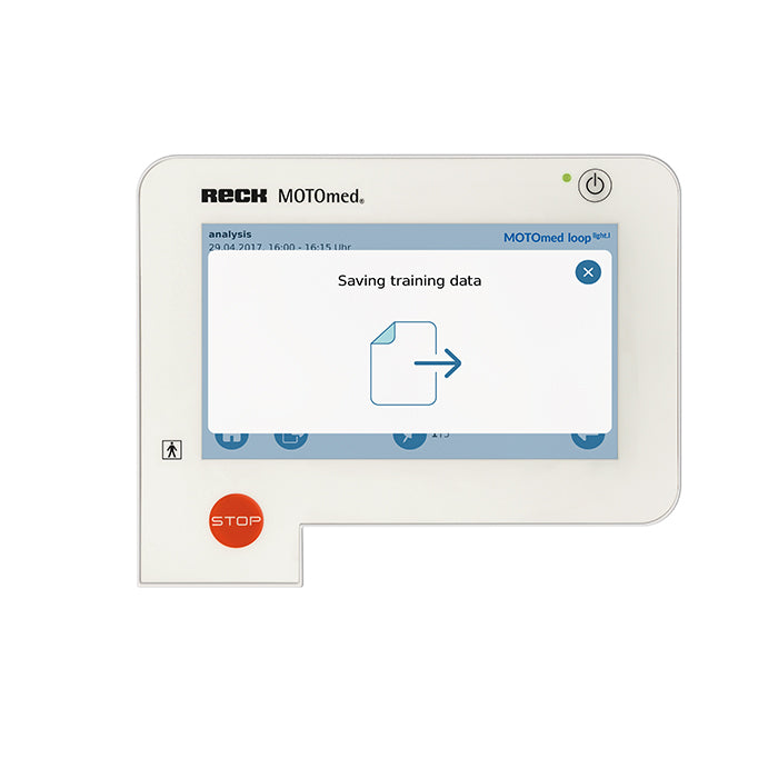 Bicicleta estática asistida por motor MOTOmed USA loop light.la, entrenador activo y pasivo