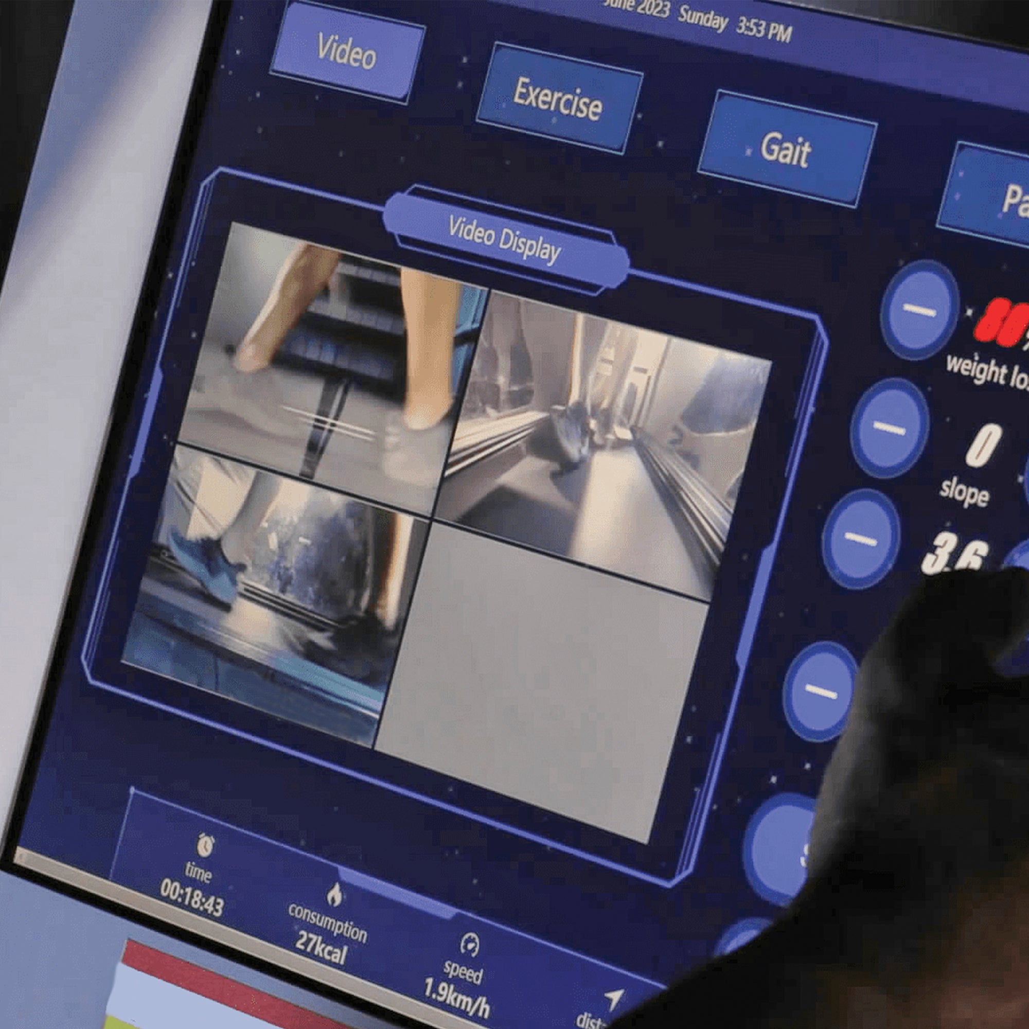 Sistema de cinta de correr con sistema de liberación de peso gravitacional Aero Runner Plus Aero100 | Cinta de correr con control de la gravedad