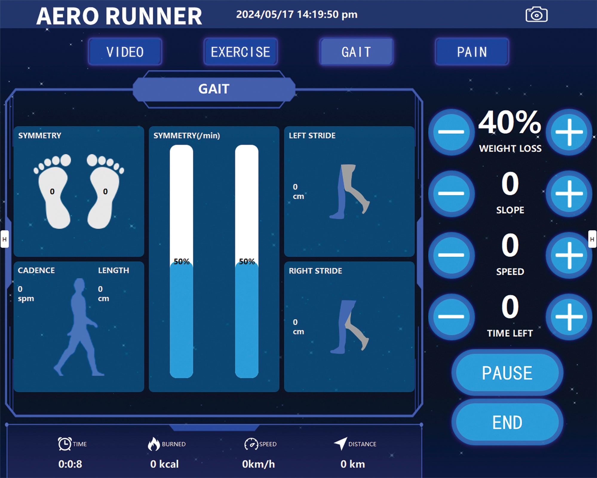 Sistema de cinta de correr con sistema de liberación de peso gravitacional Aero Runner Plus Aero100 | Cinta de correr con control de la gravedad