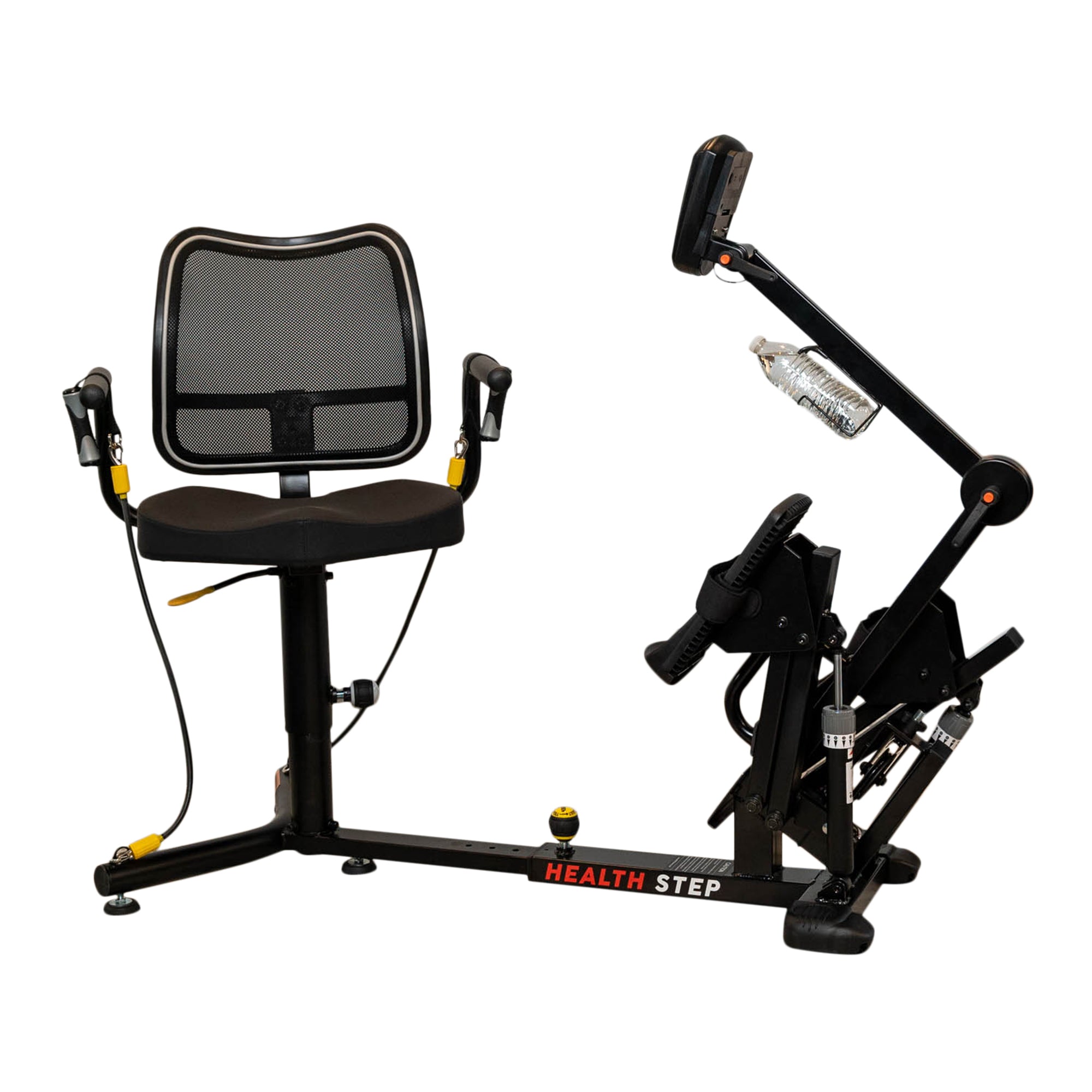 Stepper lineal reclinable HealthStep con asiento giratorio para personas mayores 
