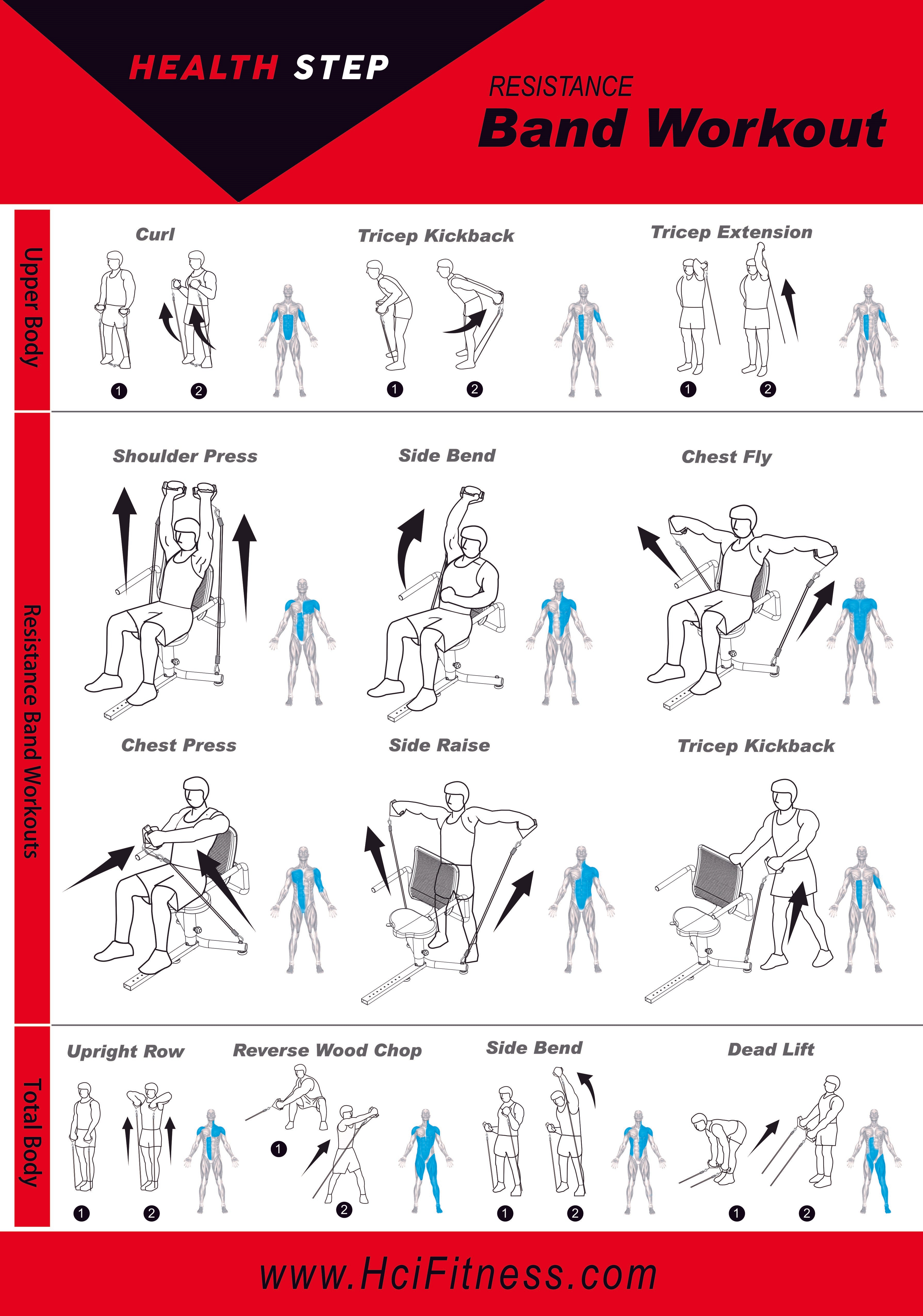 Stepper lineal reclinable HealthStep con asiento giratorio para personas mayores