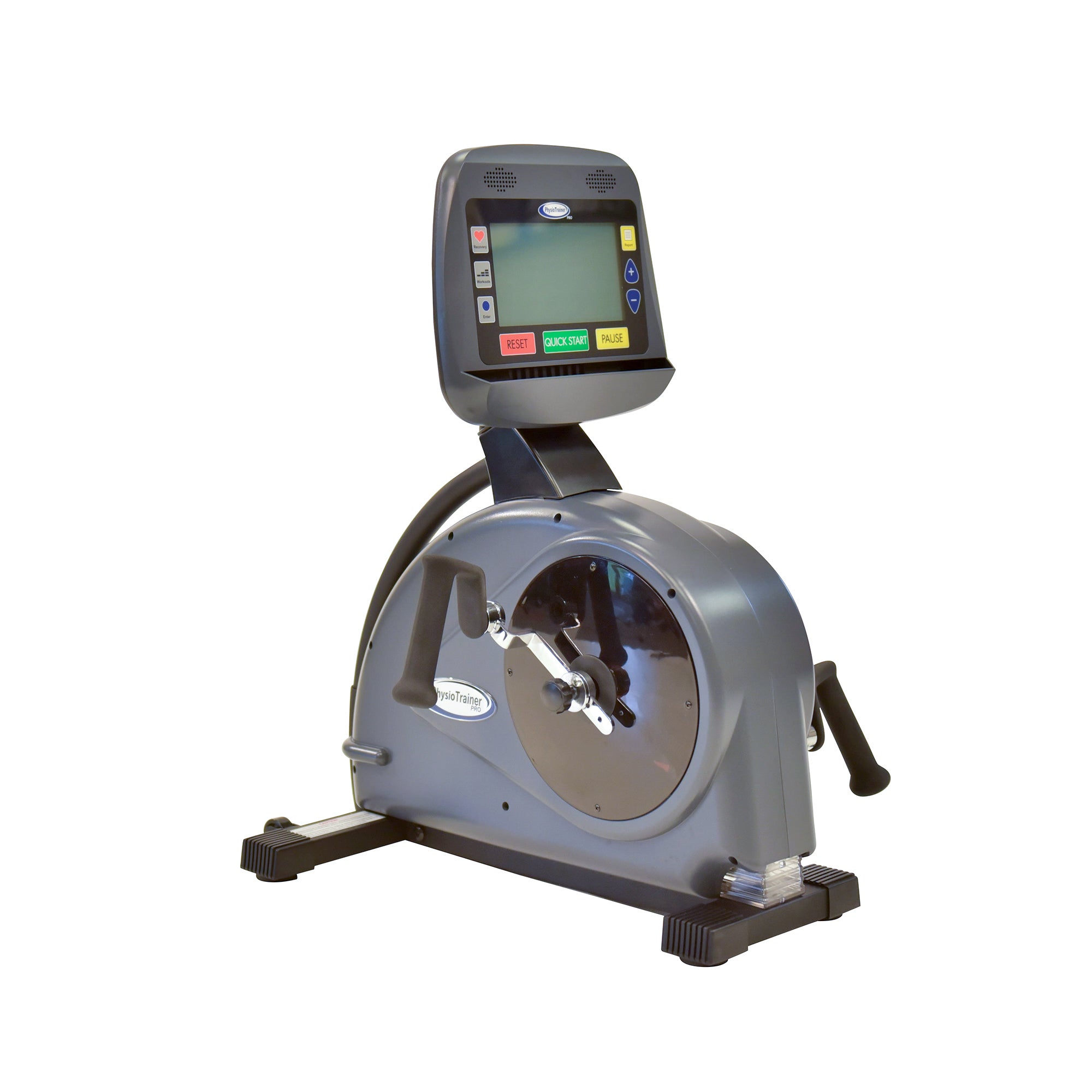 Ergómetro de brazo PhysioTrainer PRO con control electrónico - Bicicleta de ejercicios para brazos en silla de ruedas