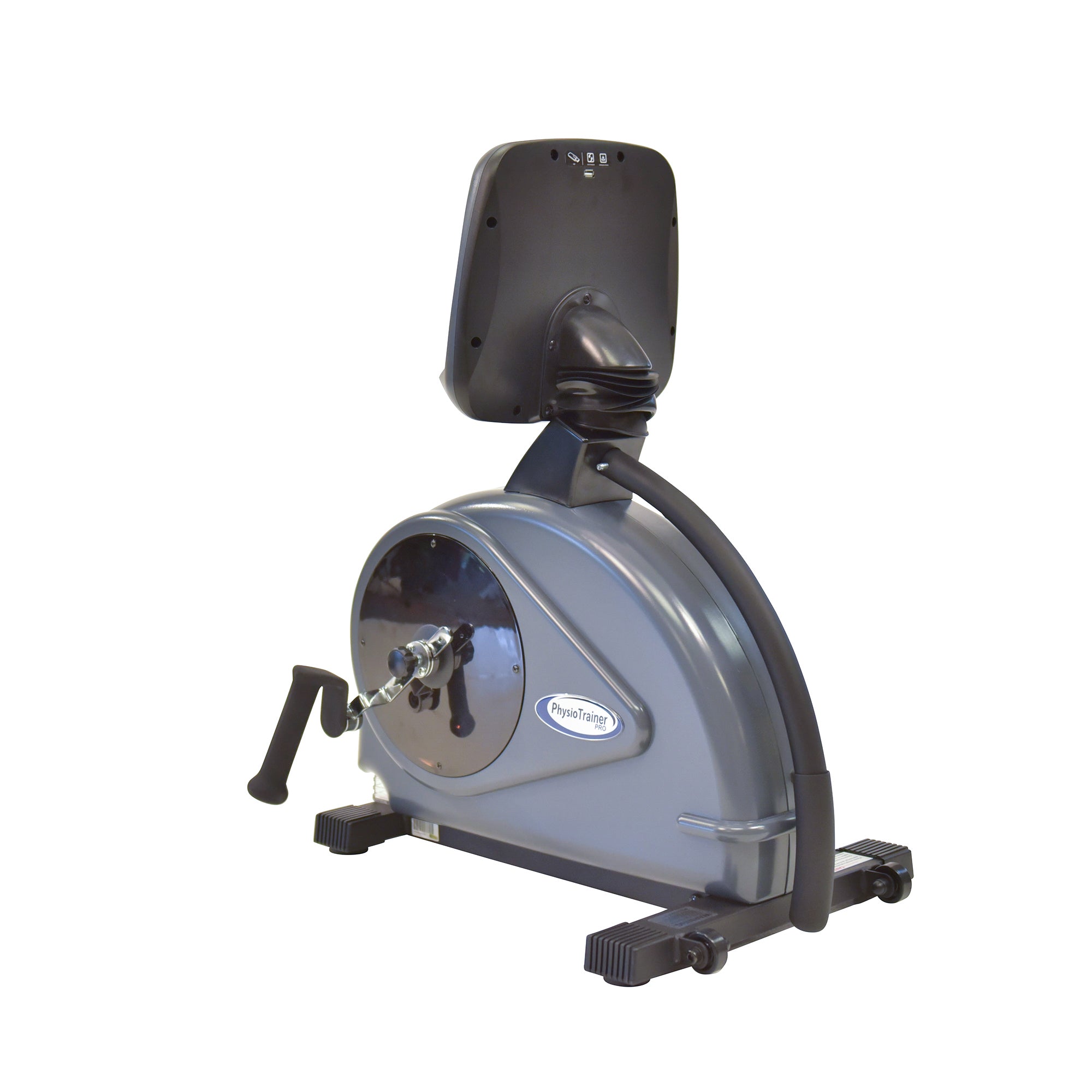 Ergómetro de brazo PhysioTrainer PRO con control electrónico - Bicicleta de ejercicios para brazos en silla de ruedas