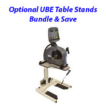 Ergómetro de brazo PhysioTrainer PRO con control electrónico - Bicicleta de ejercicios para brazos en silla de ruedas