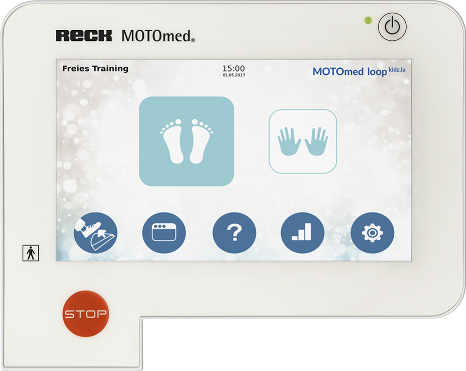 MOTOmed USA layson kidz.la - In-bed Cycling Active and Passive Trainer for Pediatrics